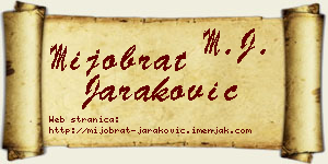 Mijobrat Jaraković vizit kartica